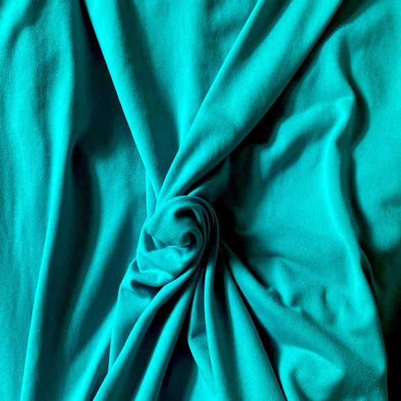 Come N See Teal Asymmetrical Dress - Picture 3 of 3